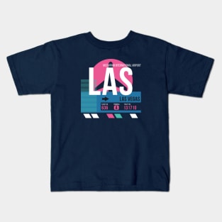 Las Vegas (LAS) Airport Code Baggage Tag Kids T-Shirt